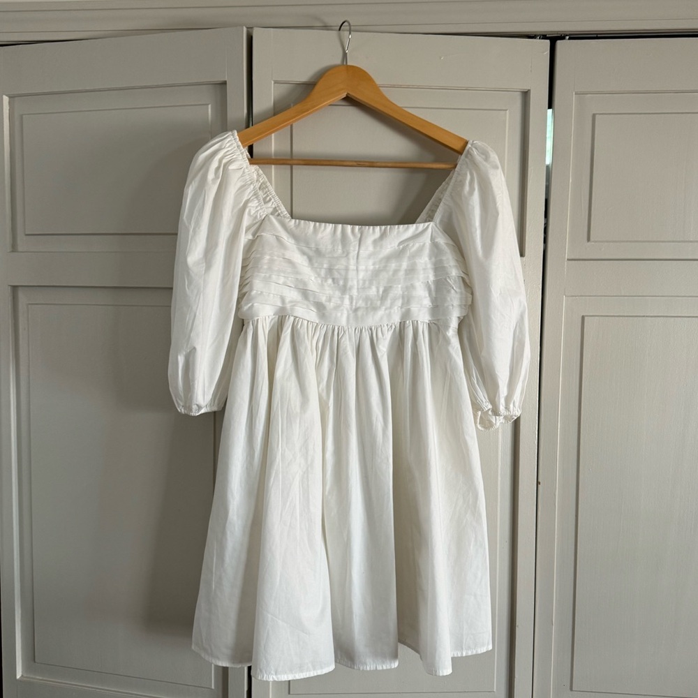 The A&F Emerson Poplin Puff Sleeve Mini Dress